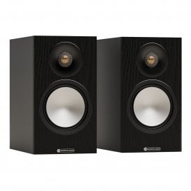 Pair of Monitor Audio Bronze 50 7G Standmount Speakers - Walnut pair with no grill