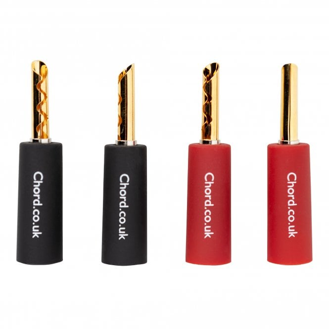 Chord Company Banana Plug Screw Type (Z) 4 Pack