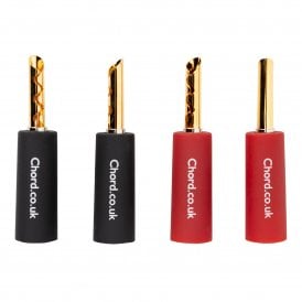Banana Plug Screw Type (Z) 4 Pack