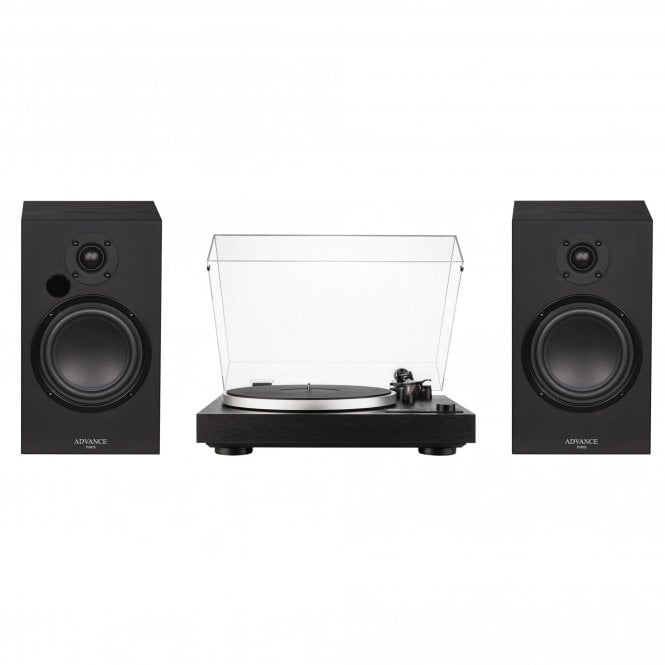 Dual CS 418 Black and Advance Paris AIR65 Speakers