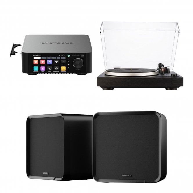 Eversolo Play CD Integrated Amplifier with  SE100 Speakers and Dual CS 418 Turntable