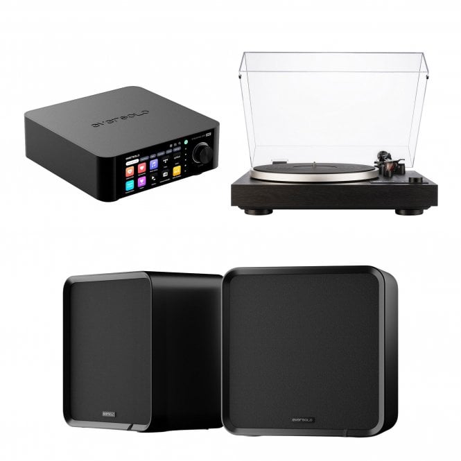Eversolo Play Integrated Amplifier with  SE100 Speakers and Dual CS 418 Turntable